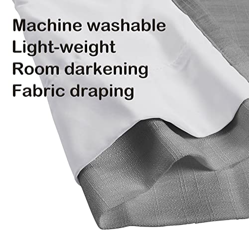 Drapifytex Pinch Pleat Polyester Faux Linen Curtain, 100 Inches Wide by 102 Inches Long, Beige Texture Curtains for Living Room and Bedroom (1 Panel)