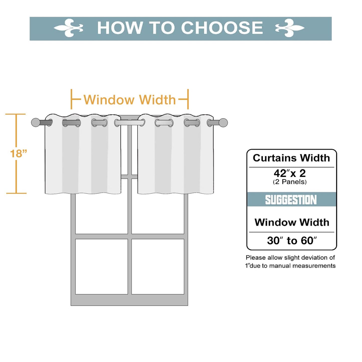 ChrisDowa Grommet Blackout Curtains for Bedroom and Living Room - 2 Panels Set Thermal Insulated Room Darkening Curtains (Dark Grey, 42 x 63 Inch)