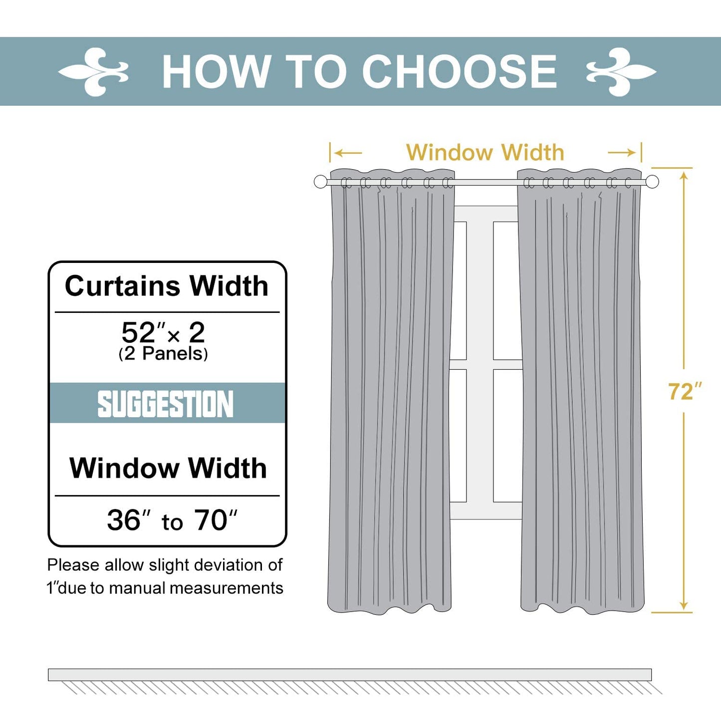 ChrisDowa Grommet Blackout Curtains for Bedroom and Living Room - 2 Panels Set Thermal Insulated Room Darkening Curtains (Dark Grey, 42 x 63 Inch)