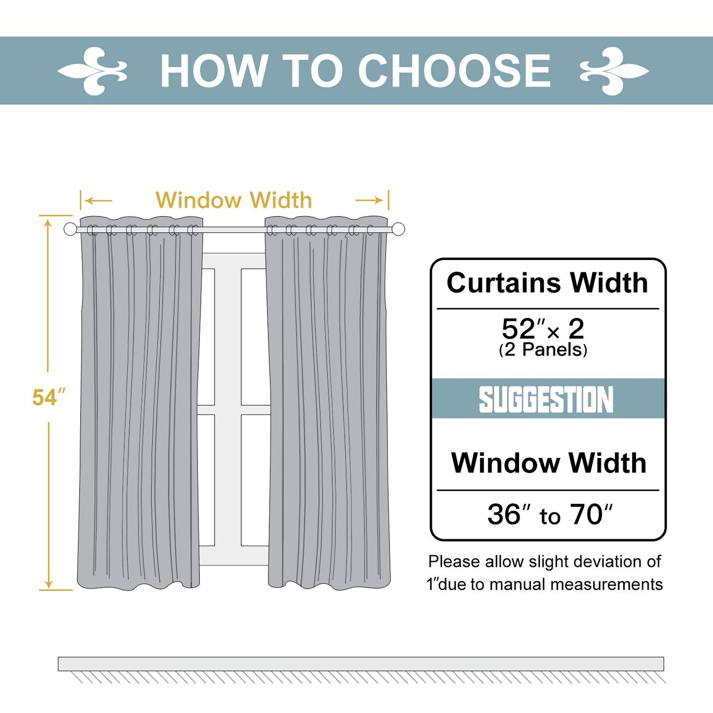 ChrisDowa Grommet Blackout Curtains for Bedroom and Living Room - 2 Panels Set Thermal Insulated Room Darkening Curtains (Dark Grey, 42 x 63 Inch)