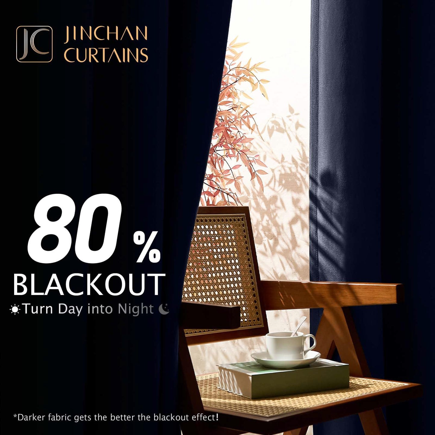jinchan 70% Blackout Linen Textured Curtain for Living Room Darkening 84 Inch Long Bedroom Curtain Thermal Insulated Curtain Greyish Beige Curtain Grommet Top Window Curtain 1 Panel