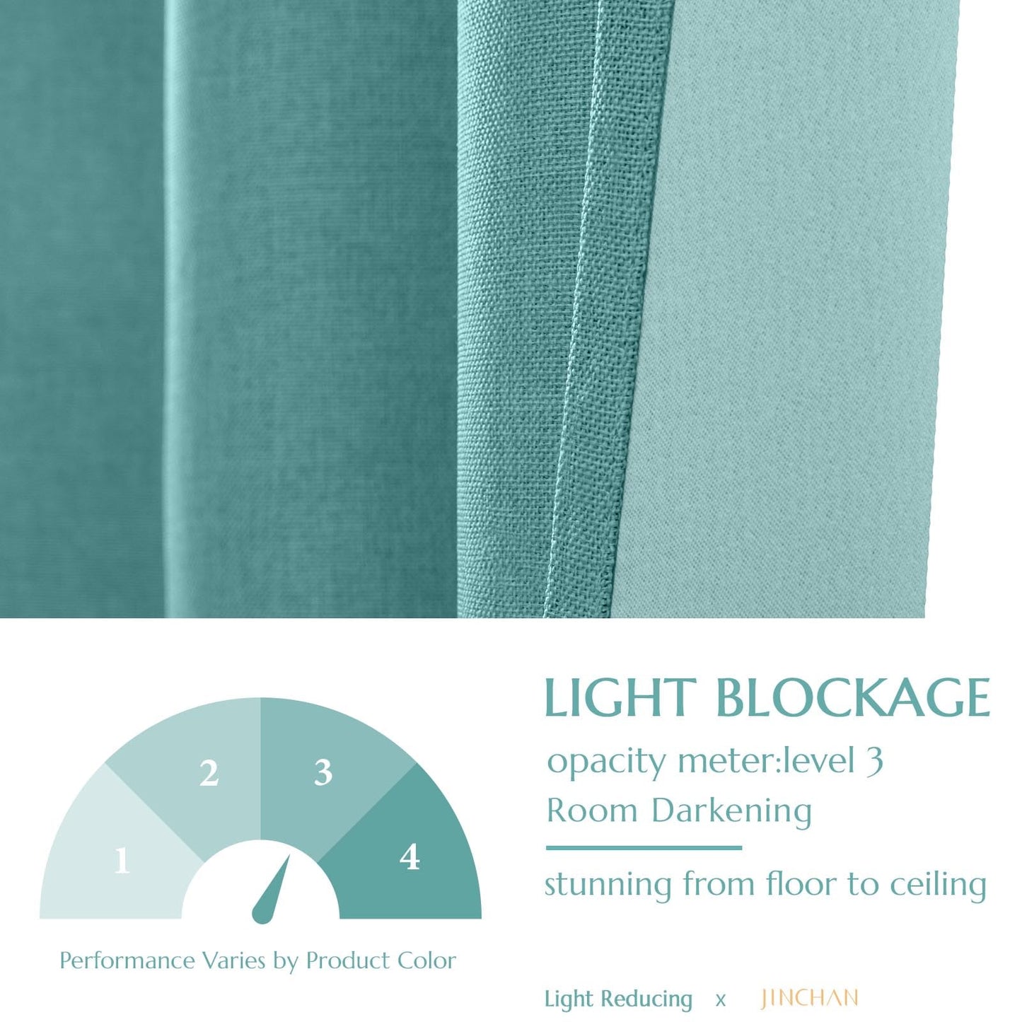 jinchan 70% Blackout Linen Textured Curtain for Living Room Darkening 84 Inch Long Bedroom Curtain Thermal Insulated Curtain Greyish Beige Curtain Grommet Top Window Curtain 1 Panel