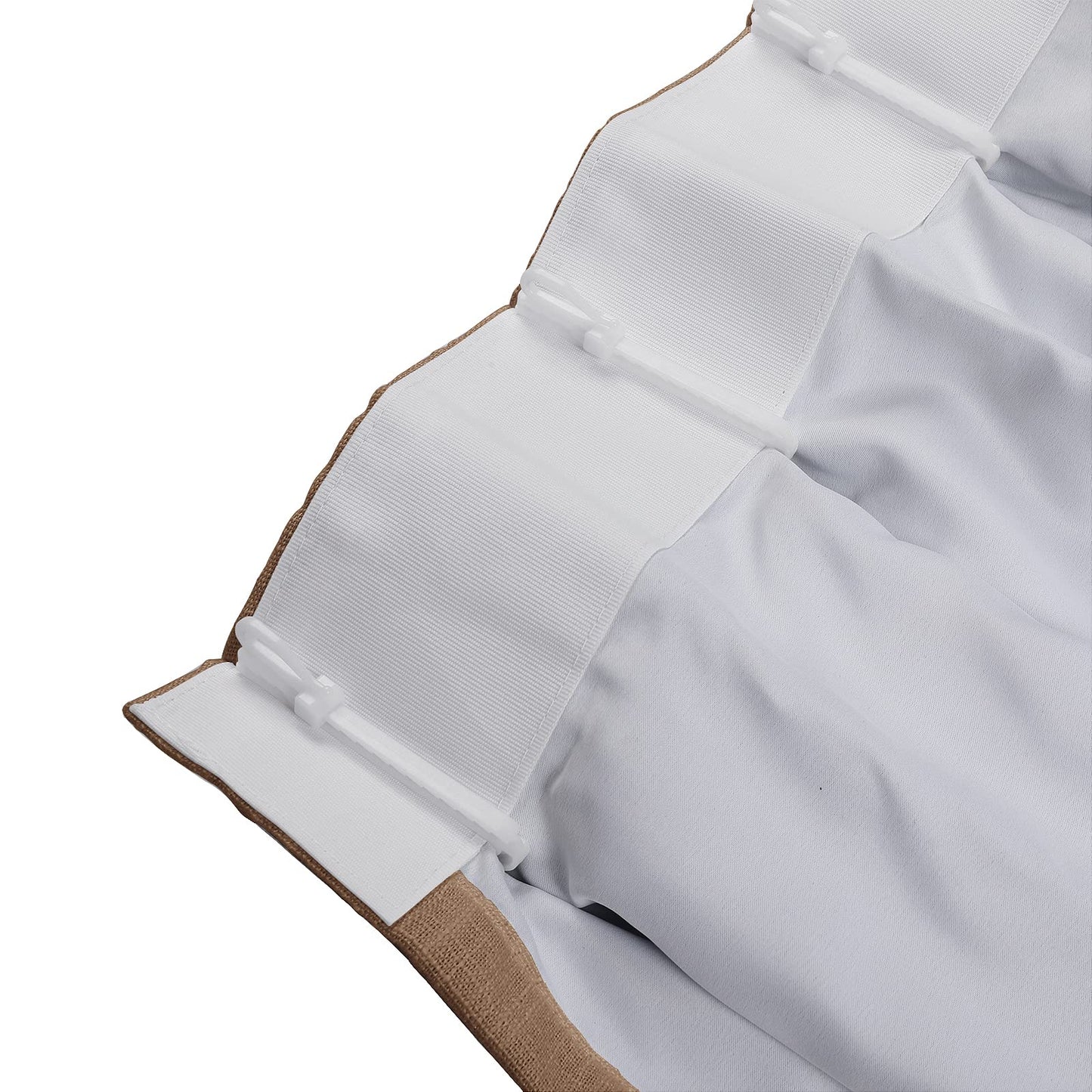 Drapifytex Pinch Pleat Polyester Faux Linen Curtain, 100 Inches Wide by 102 Inches Long, Beige Texture Curtains for Living Room and Bedroom (1 Panel)