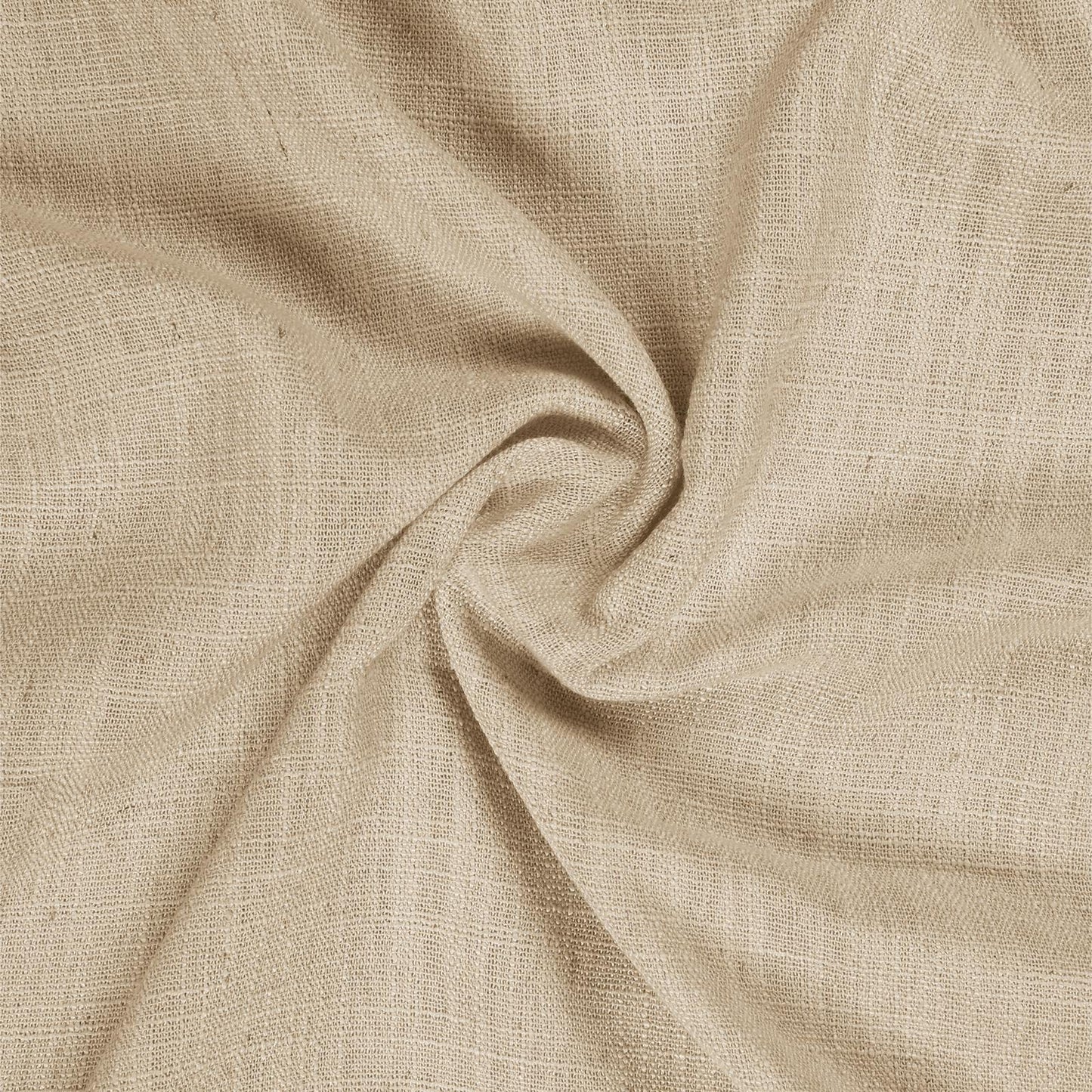 Drapifytex Pinch Pleat Polyester Faux Linen Curtain, 100 Inches Wide by 102 Inches Long, Beige Texture Curtains for Living Room and Bedroom (1 Panel)