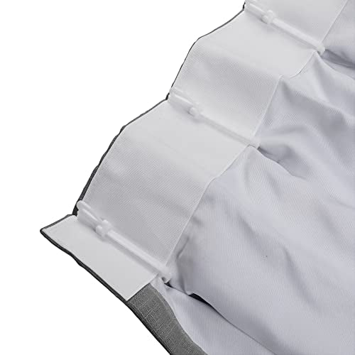 Drapifytex Pinch Pleat Polyester Faux Linen Curtain, 100 Inches Wide by 102 Inches Long, Beige Texture Curtains for Living Room and Bedroom (1 Panel)
