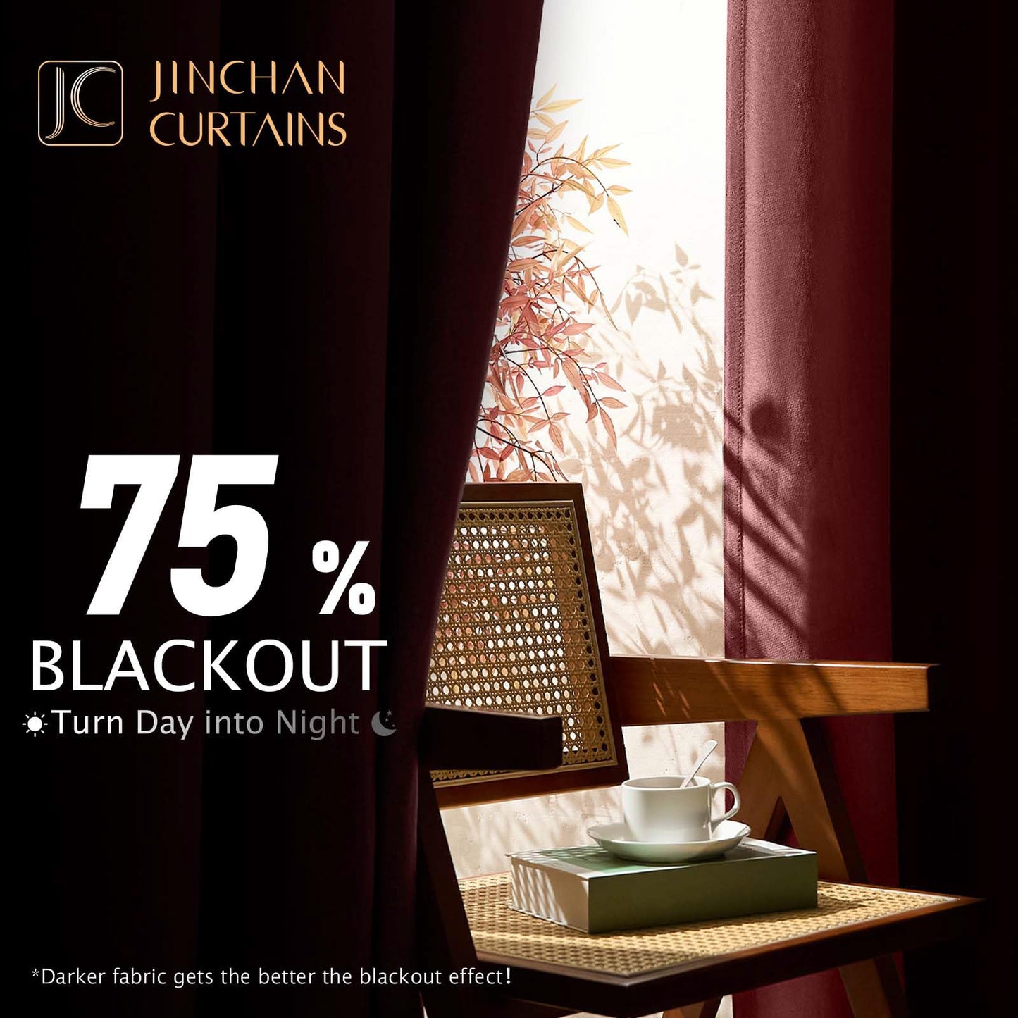jinchan 70% Blackout Linen Textured Curtain for Living Room Darkening 84 Inch Long Bedroom Curtain Thermal Insulated Curtain Greyish Beige Curtain Grommet Top Window Curtain 1 Panel