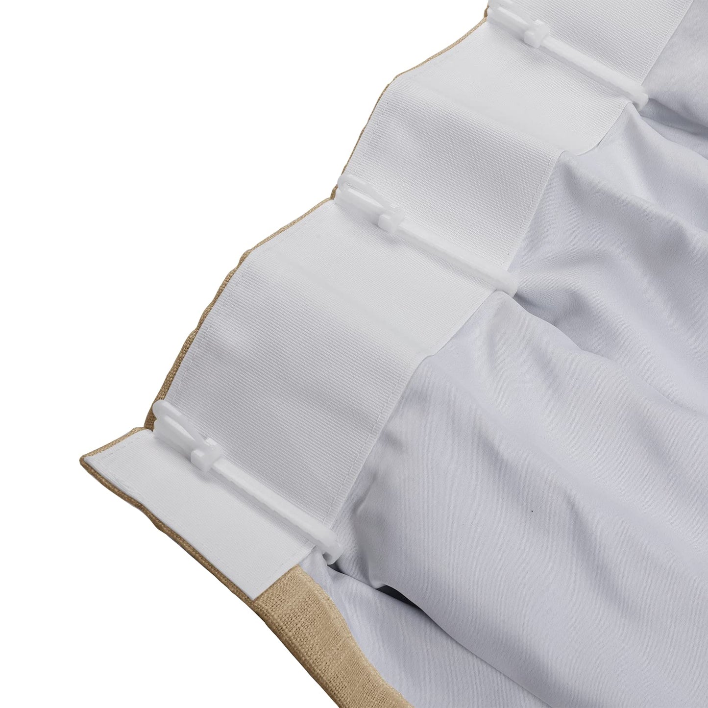 Drapifytex Pinch Pleat Polyester Faux Linen Curtain, 100 Inches Wide by 102 Inches Long, Beige Texture Curtains for Living Room and Bedroom (1 Panel)