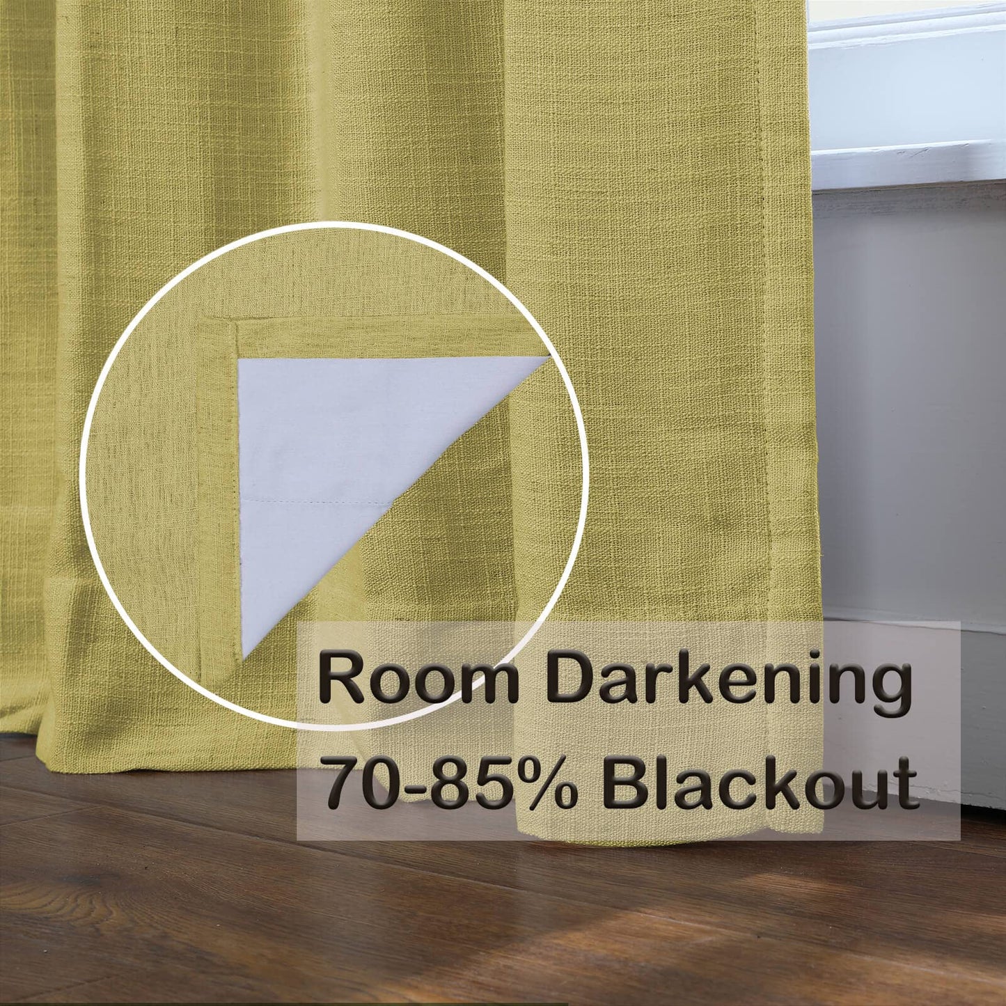 Drapifytex Pinch Pleat Polyester Faux Linen Curtain, 100 Inches Wide by 102 Inches Long, Beige Texture Curtains for Living Room and Bedroom (1 Panel)